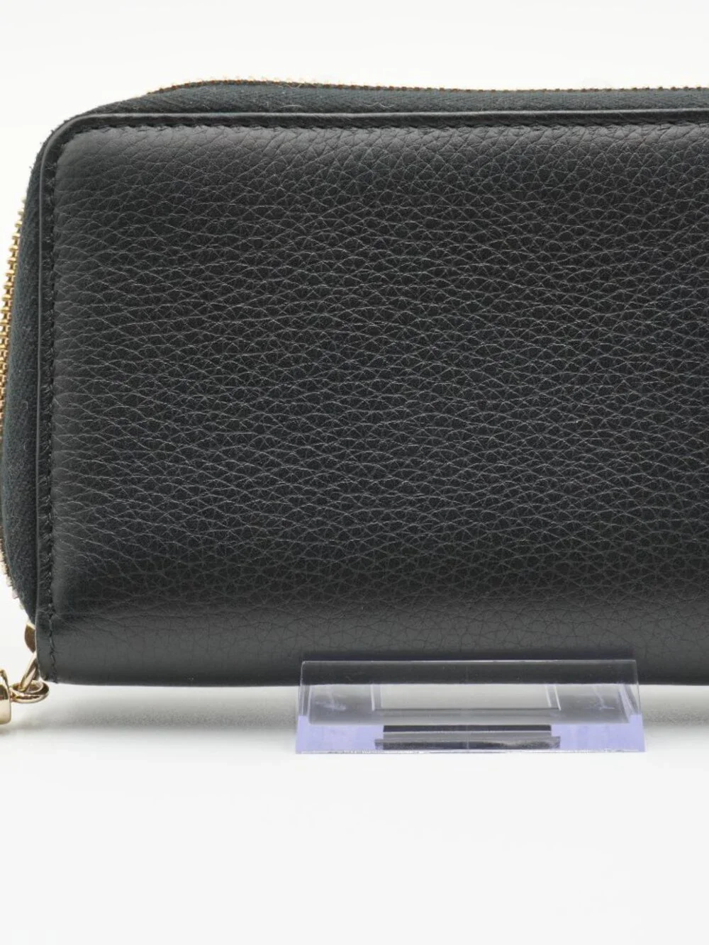 Authentic GUCCI Black Leather Soho Interlocking G Medium Zip Around Wallet - Picture 4 of 10